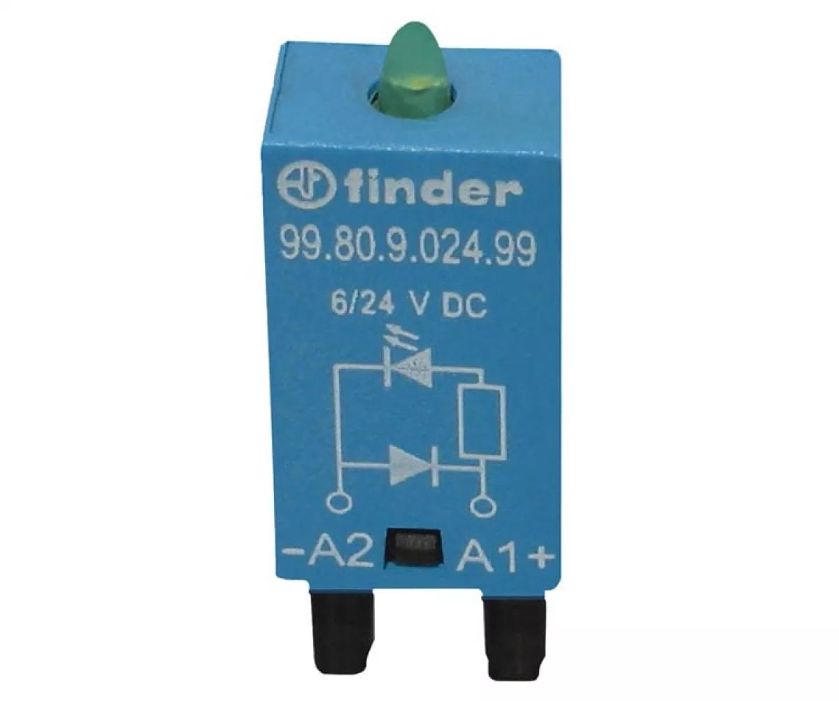 Finder 99.80.9.024.99 Finder 6V - 24V LED Sicherungs Modul EMV 99.80.9.024.99 ER062