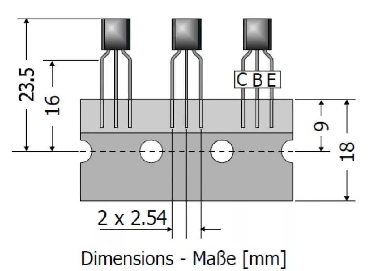 Transistor npn BC639 80V 1A 0,8W To92
