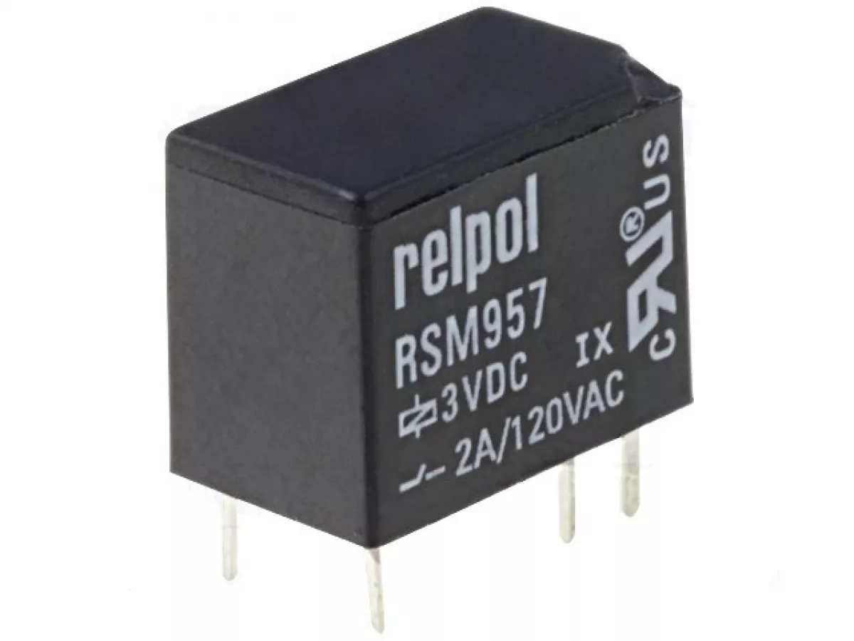 VS RSM957-P-03 3V DC Miniaturrelais max 2A/120V AC / 24V DC ER044