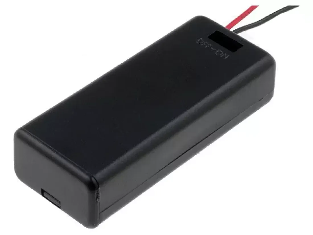 VS SBH-421-1A Batterie Halter Gehäuse für 2 x Micro AAA mit Deckel & Kabel EZ00N