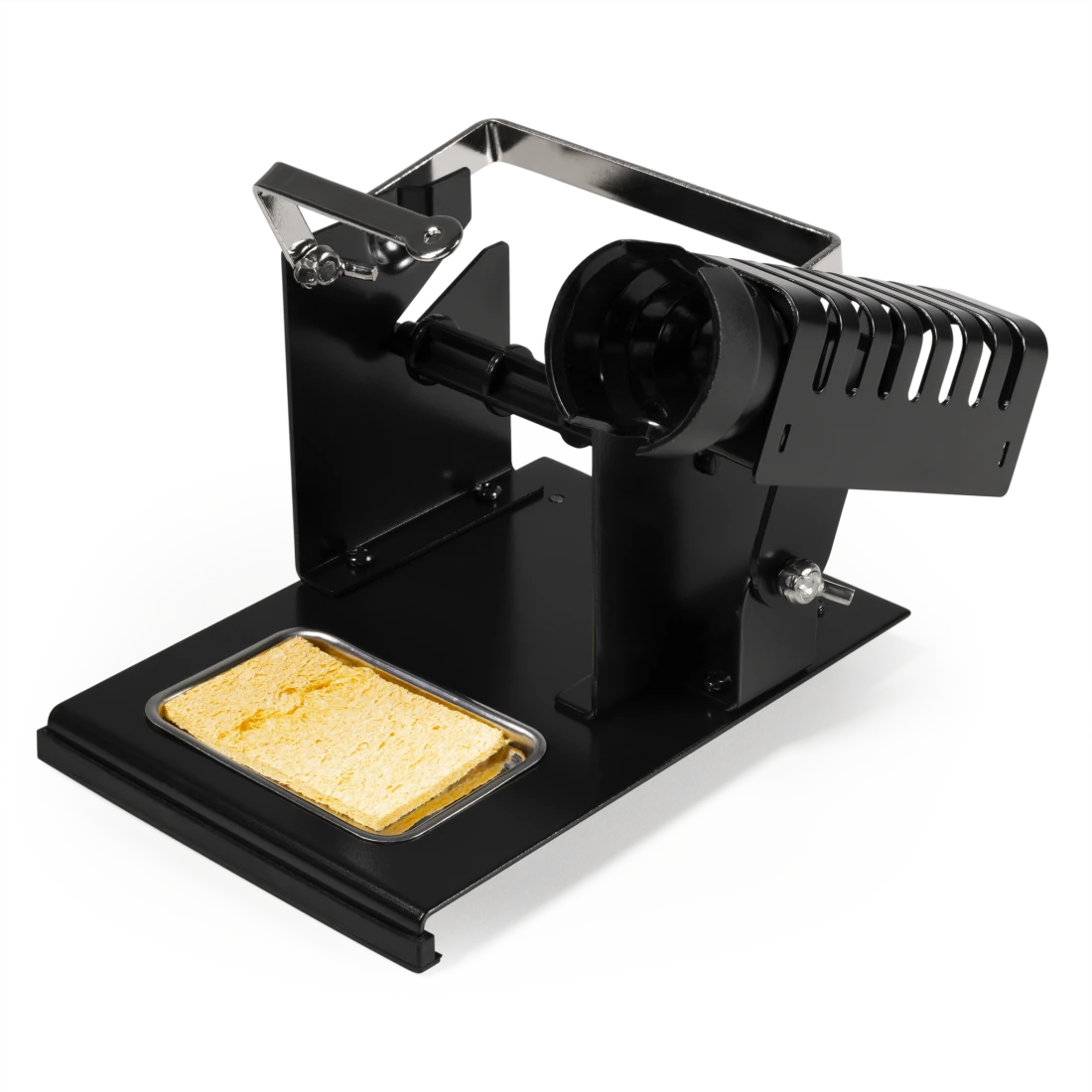 Lötkolbenständer LH-500 mit Lötzinnabroller, Tragegriff und Lötschwamm