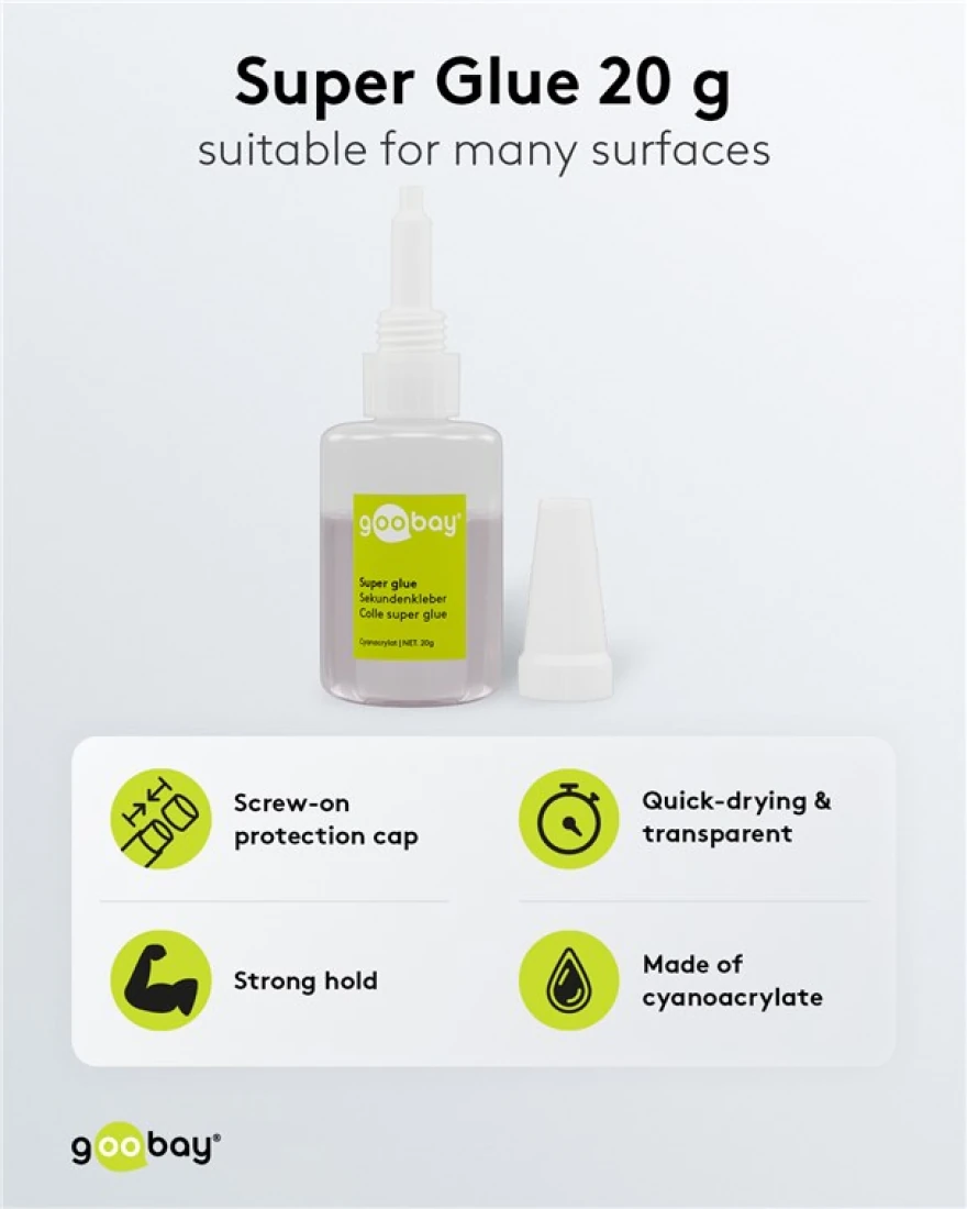 (19,95 EUR pro 100g) Sekundenkleber Cyanoacrylat 20g