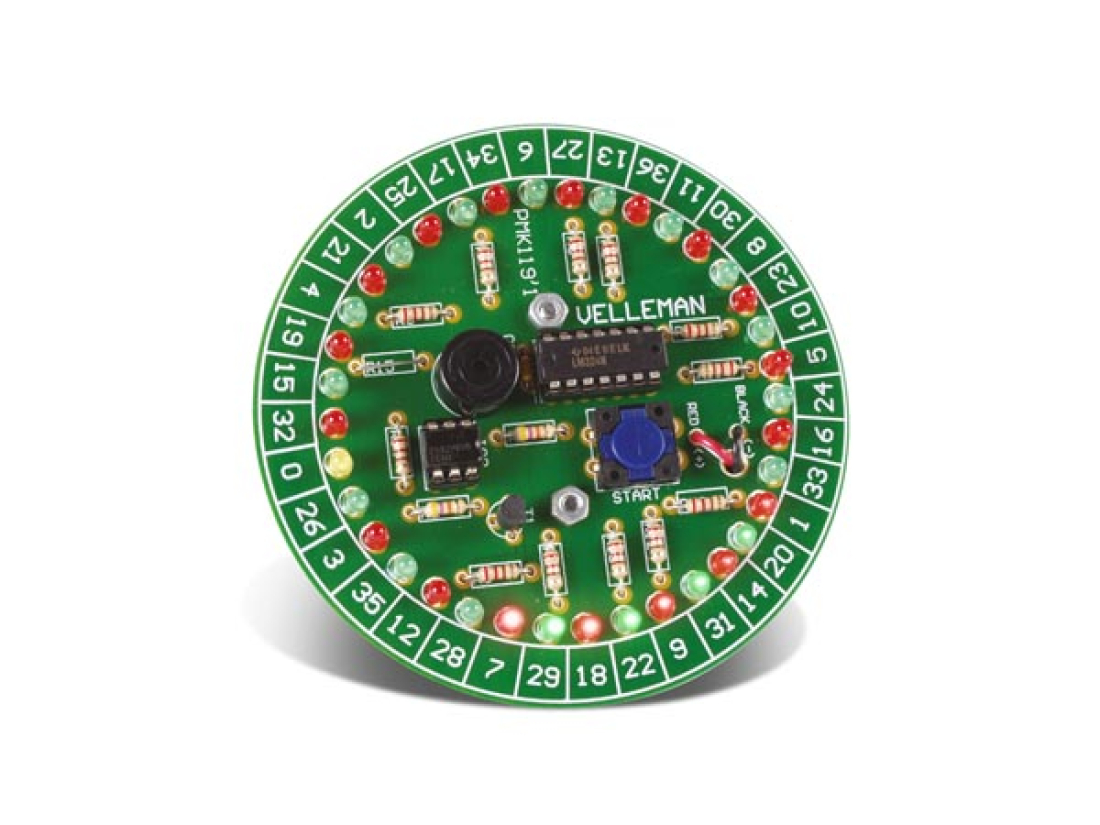 Velleman Elektronik Bausatz MK119 Elektronisches Roulette MK119 VMK119