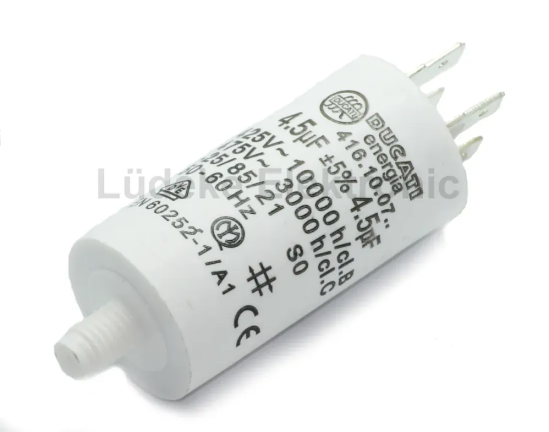 Ducati 4.16.10.07.64 Betriebskondensator Motorkondensator Ducati 4,5uF 4.16.10.07.64 MKP028