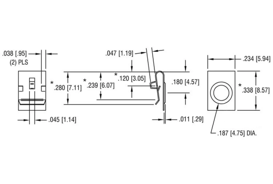 Batteriekontakt einzel für Micro AAA - AAAA - N Zellen BK238 Keystone