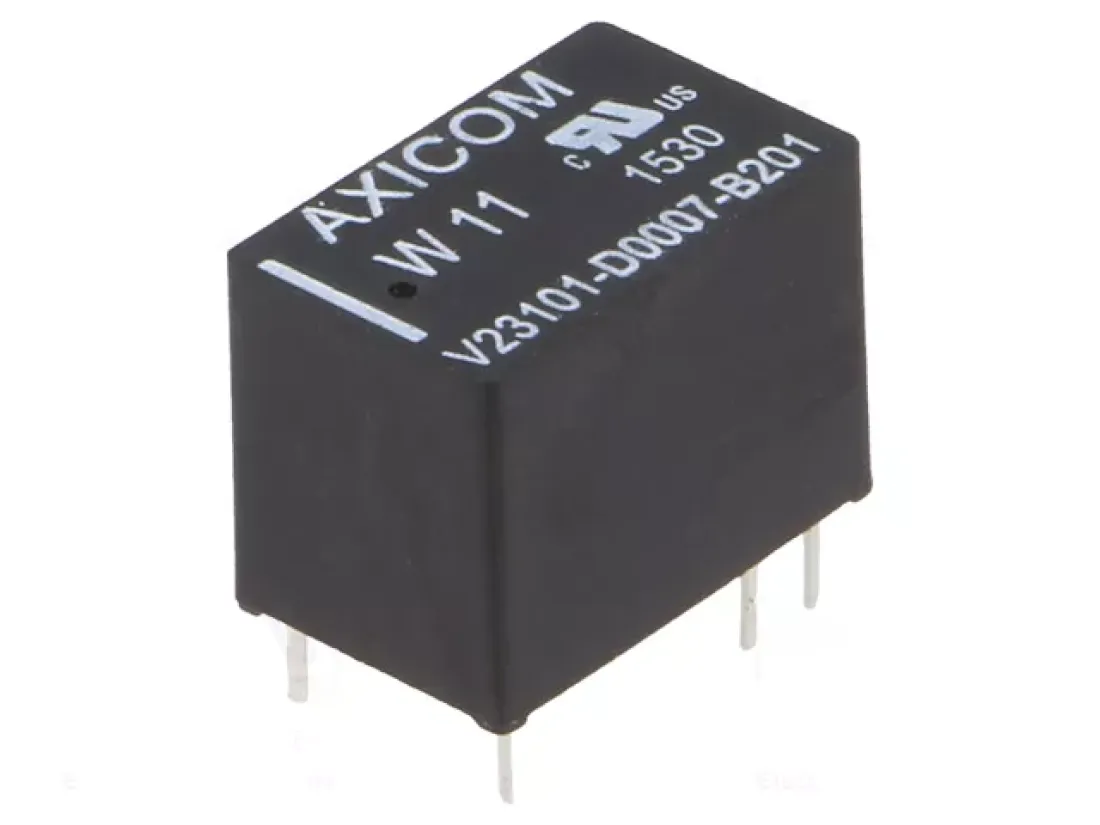 TE Connectivity Axicom Subminiatur Relais Kunststoff 24V DC max 2A V23101-D0007-B201