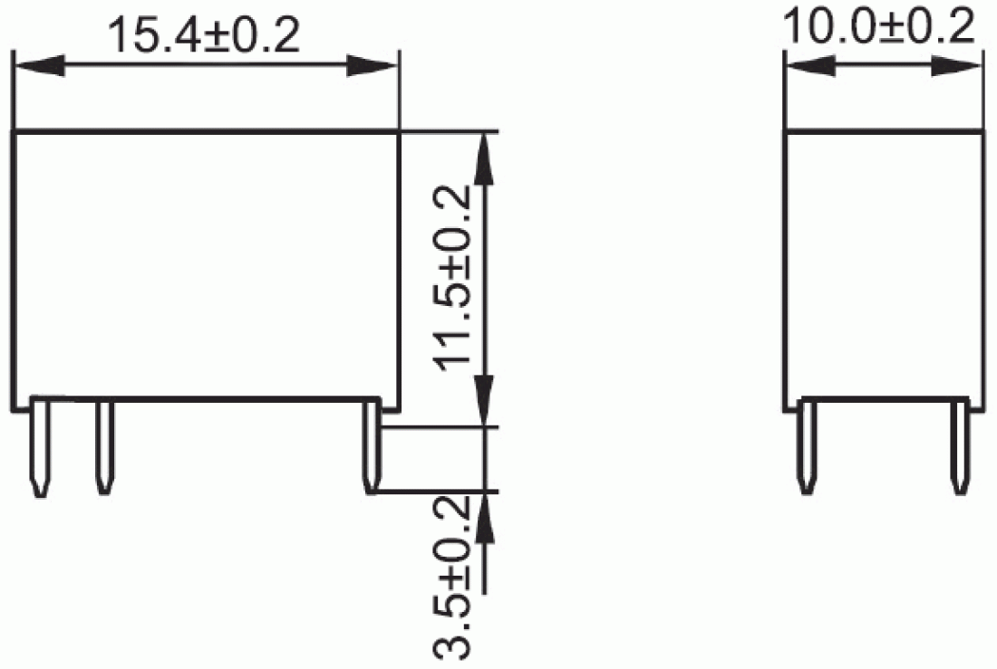 TE Connectivity Axicom Subminiatur Relais Kunststoff 24V DC max 2A V23101-D0007-B201