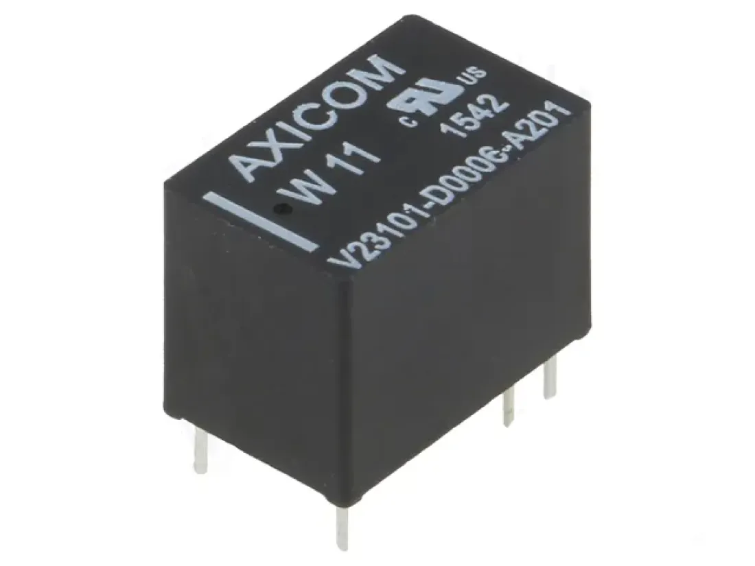 TE Connectivity Axicom Subminiatur Relais Kunststoff 12V DC max 2A V23101-D0006-A201