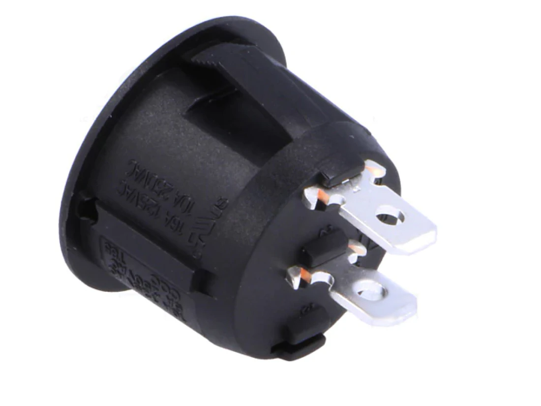 Wippentaster TASTER rund OFF - (ON) mit Symbolik I & O schwarz