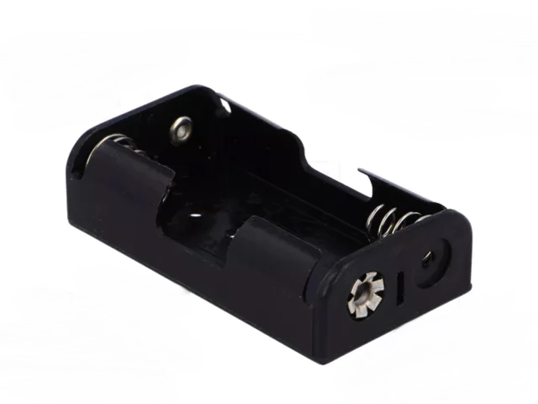 Batteriehalter Akkuhalter für 2 x Mignon AA Zelle mit Druckknopfanschluss 2xUM3R / BH-321-1B