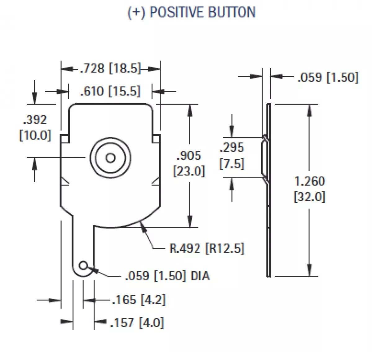 Batteriekontakt D-Zelle mit Lötanschluss Keystone 5250