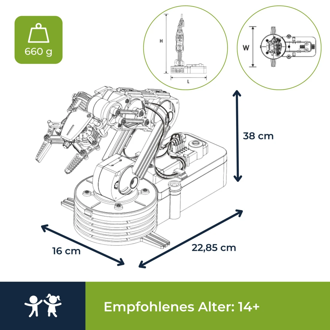 Roboterarm KSR10 Velleman Bausatz