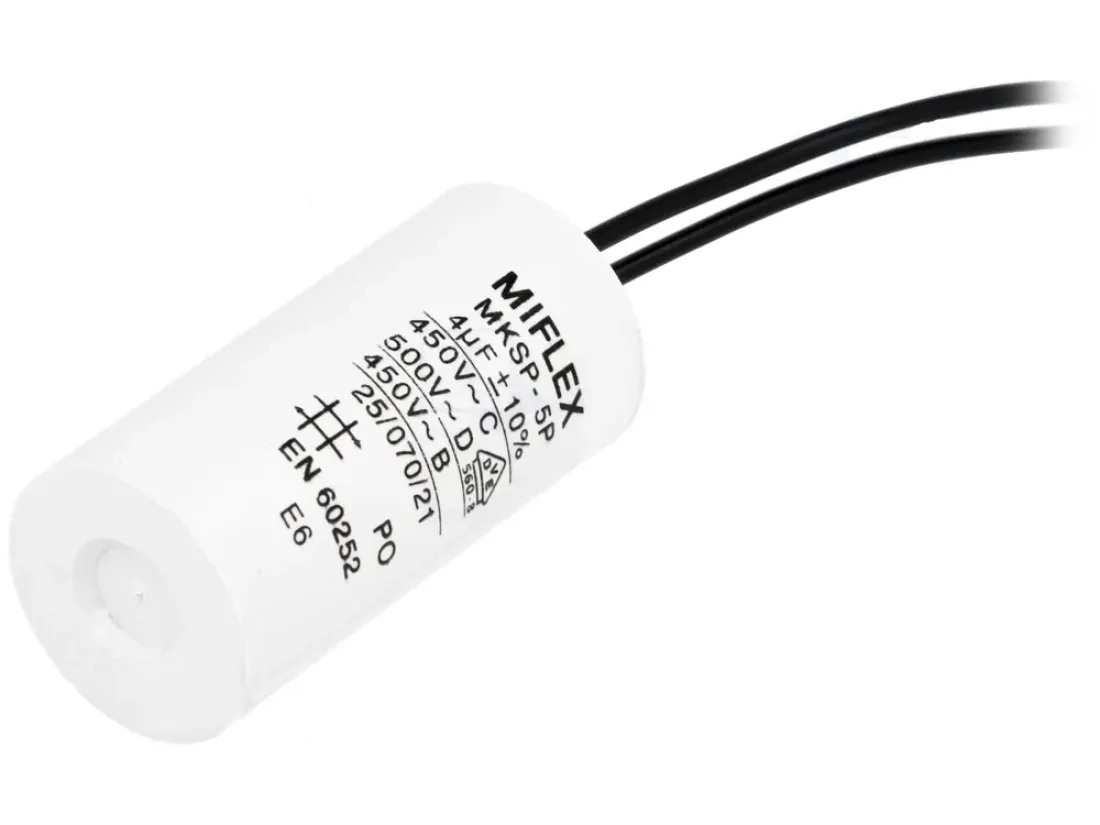 Miflex I150V540K-G1 Betriebs und Motorkondensator MIFLEX 4uF mit Kabel MKSP-5P MKP221