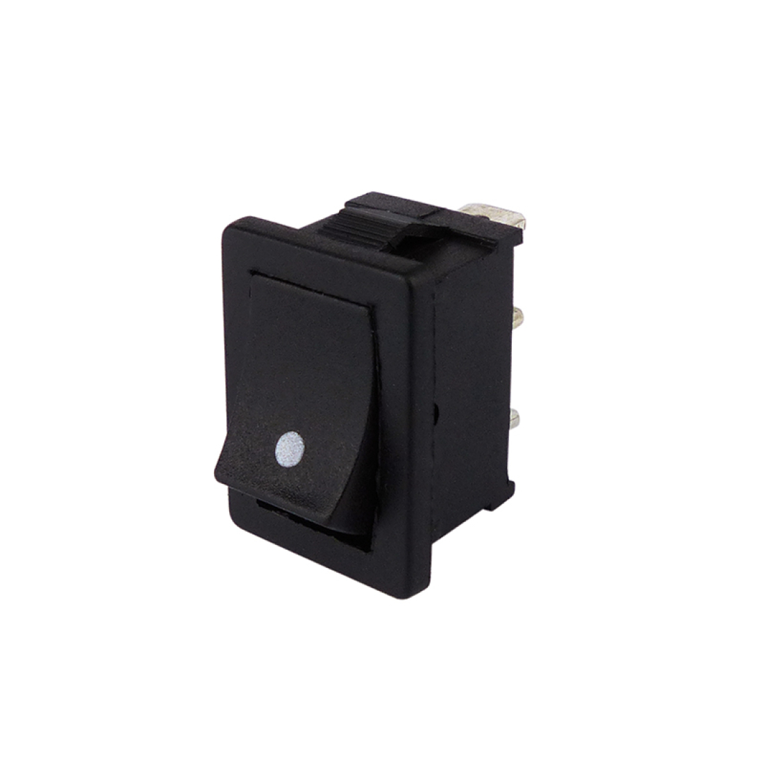 SiTr 202092 Wippschalter TASTER 2 polig EIN / AUS schwarze Wippe mit Punkt ET027