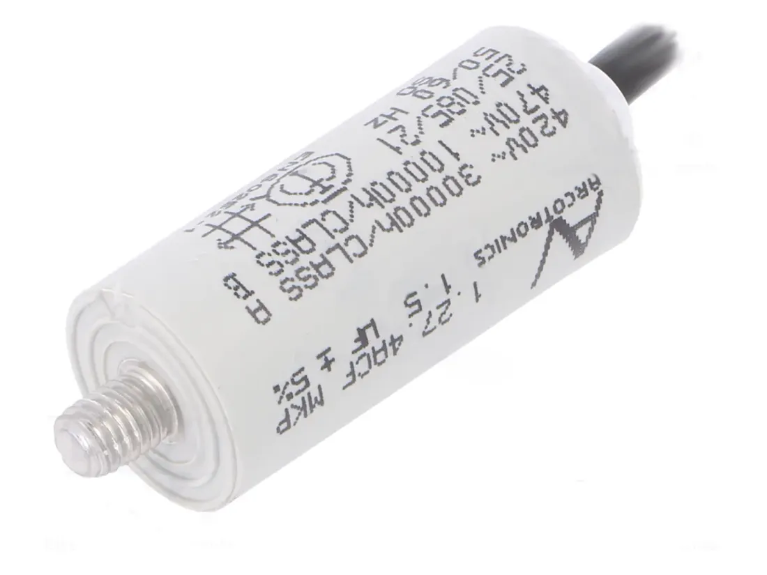 StaCap 122215 MKP Kondensator Motor und Betriebskondensator 1,5uF 400V mit Kab MKP051