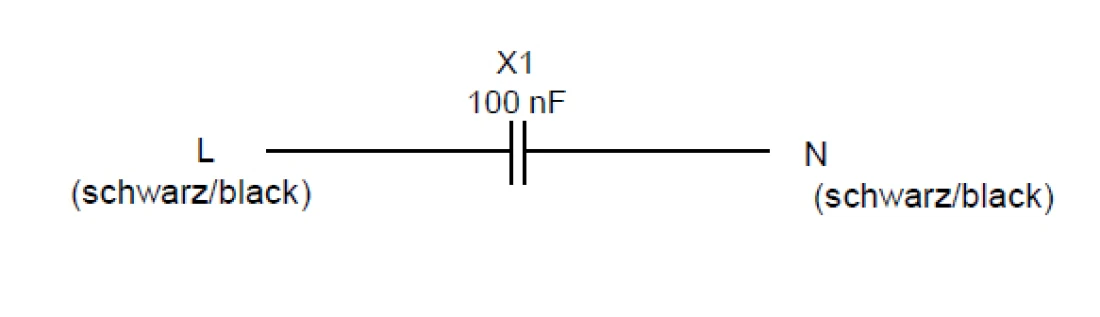 Funk-Entstörkondensator Kondensator 250V AC 100nF 0,1uF