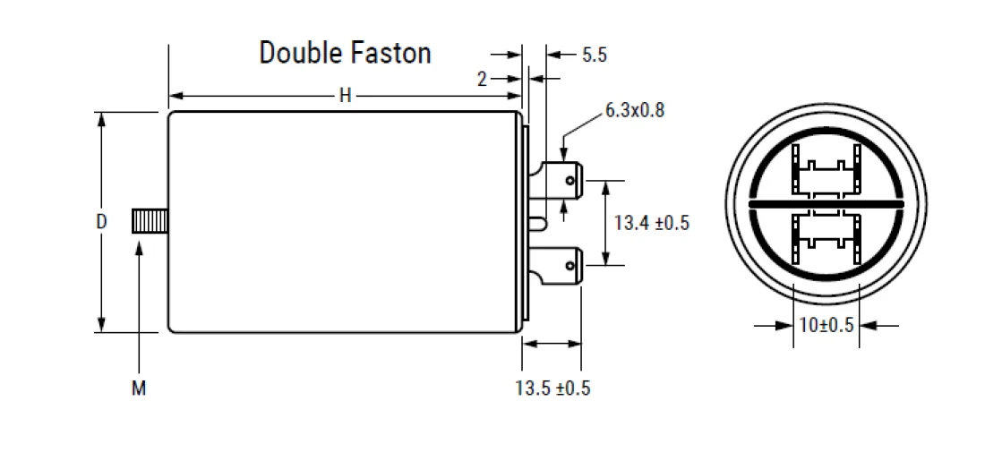 MKP Kondensator Motorkondensator Betriebskondensator 12,0uF Arcotronics 274AC35120AA0J