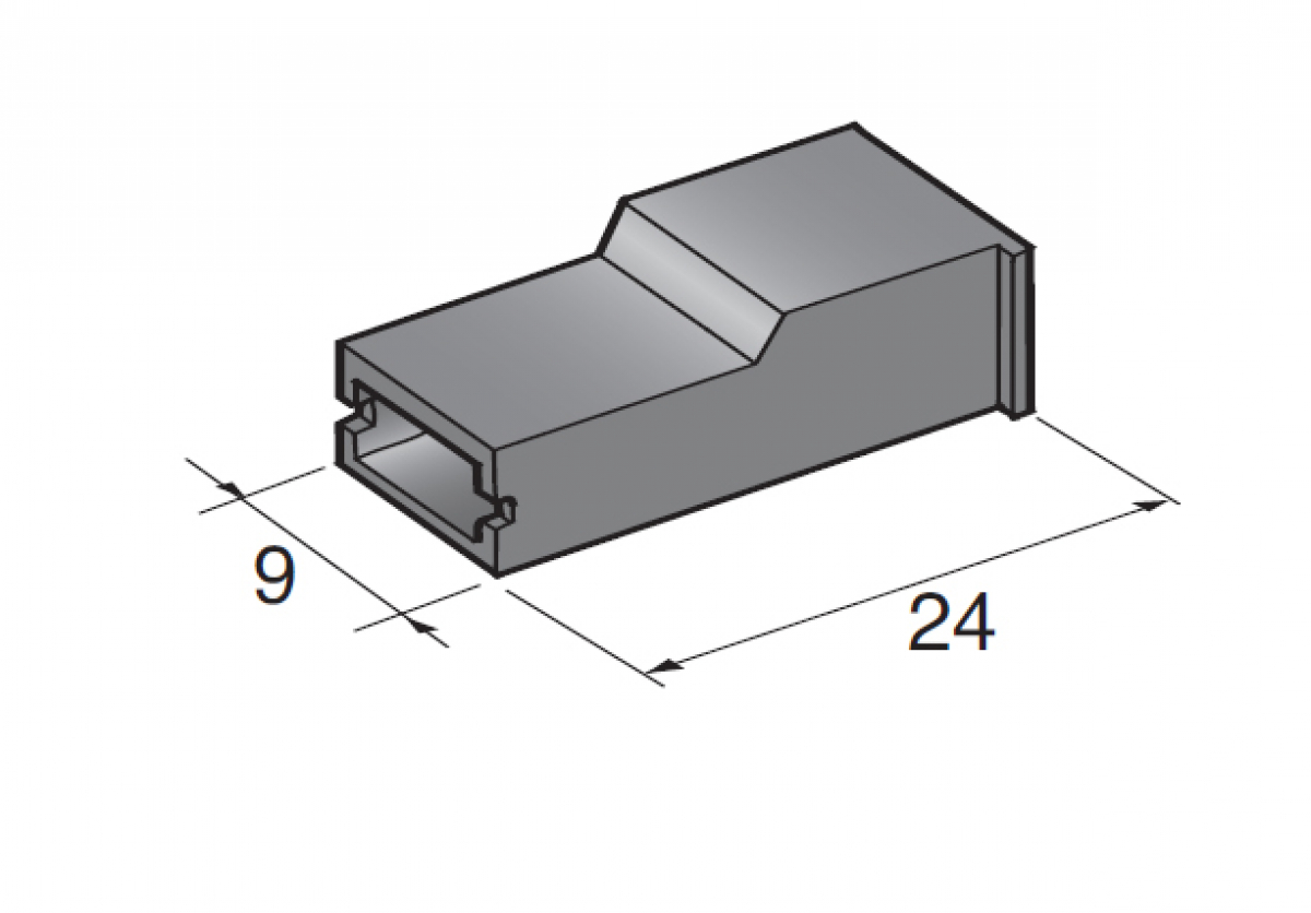 VS 320451 Flachsteckhülse 6,3mm Messing blank 2,5mm² - 6mm² 100Stück EZ084B
