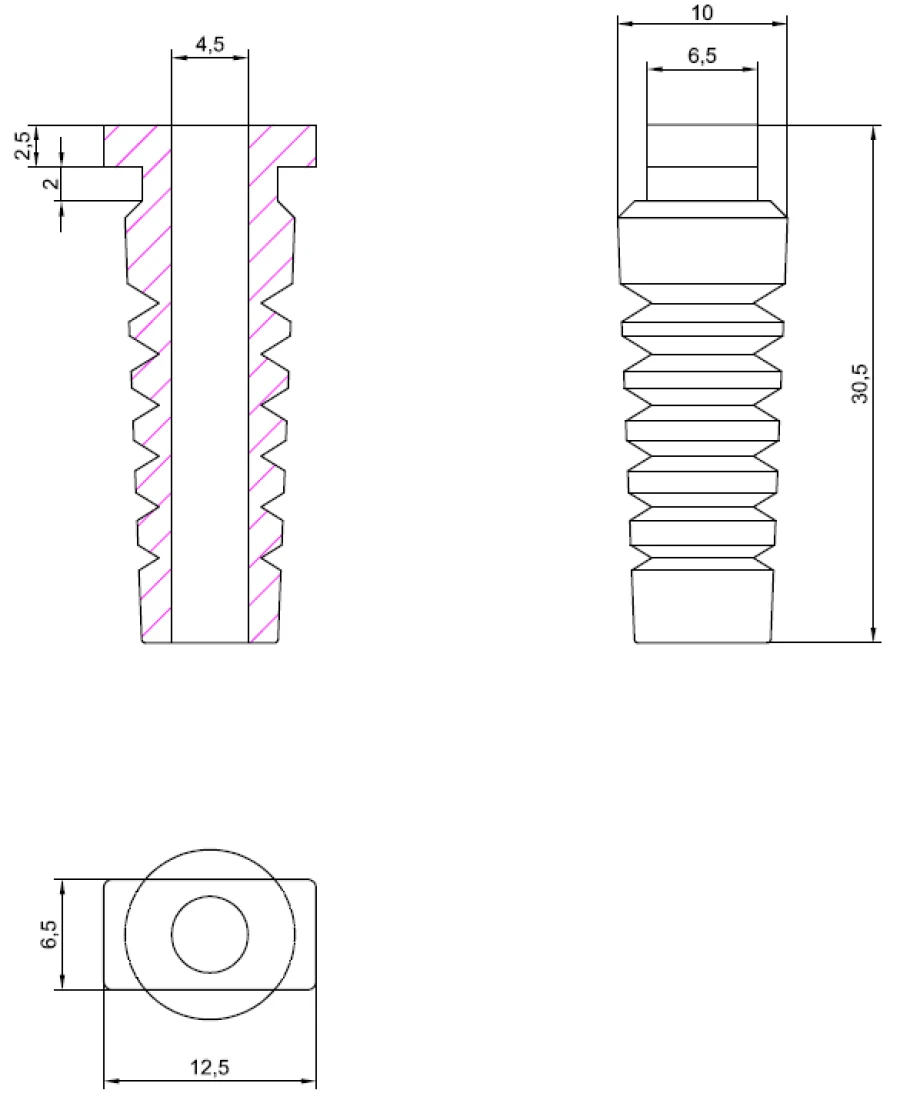 Kabel Knickschutzhülle für Uni Boardspannungsstecker Pro Car 80106000