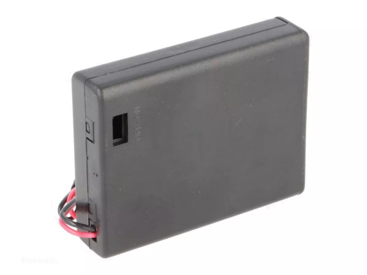 Batteriegehäuse für 4x Micro AAA Batterien inkl Deckel