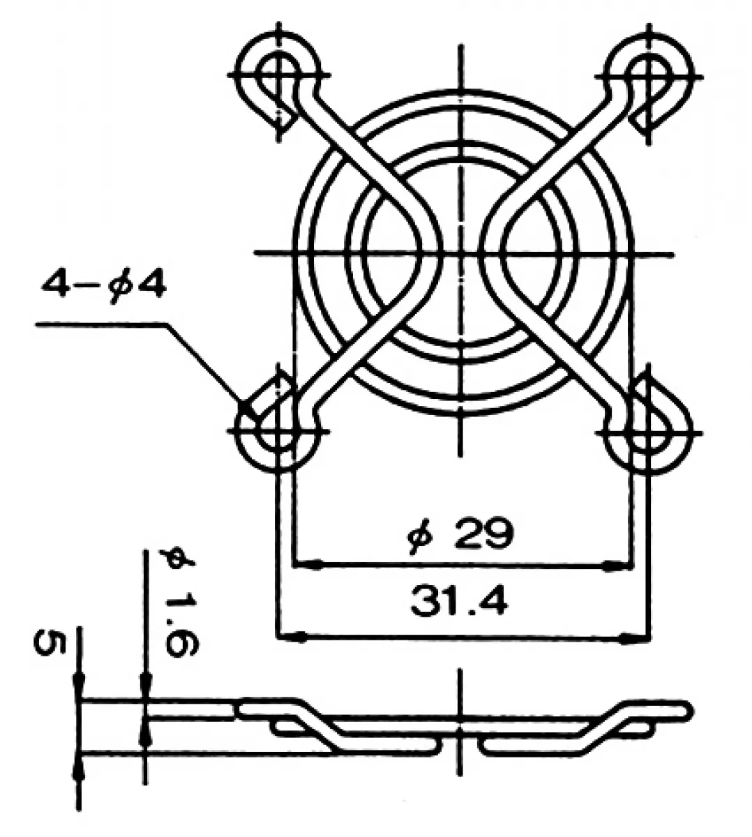 Lüftergitter Schutzgitter für Lüfter aus Metall 40mm 60mm 80mm 92mm 120mm
