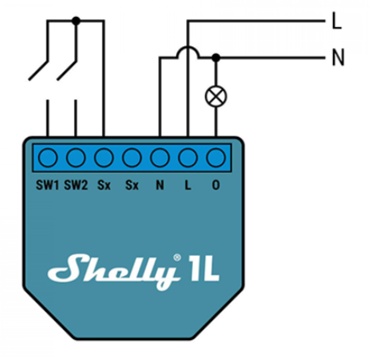 Shelly® Bypass Modul für Shelly® 1L und Shelly® Dimmer