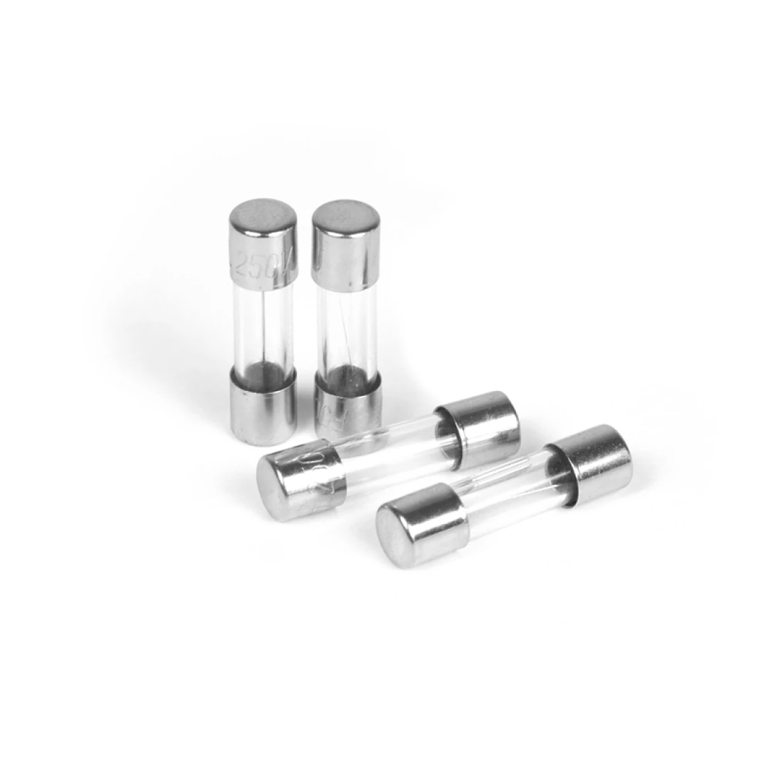 Feinsicherungen in praktischer Sortimentsbox 160 Stück, 8 verschiedene Leistungsgrößen 0,5A - 10A jeweils 20Stück