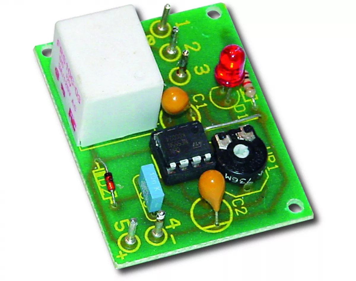 Smart Kit Electronics Elektronik Bausatz 1020 Zeitschalter Zeitrelais Einschaltverzögert 0 - 5 Min 12V B1020 B1020