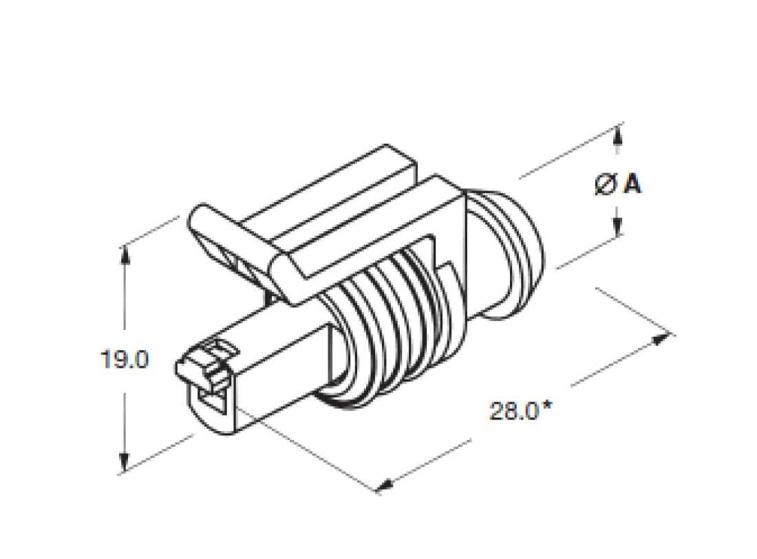 Superseal Gehäuse Kupplung 1-polig SET FSHG-SS 1,5-1