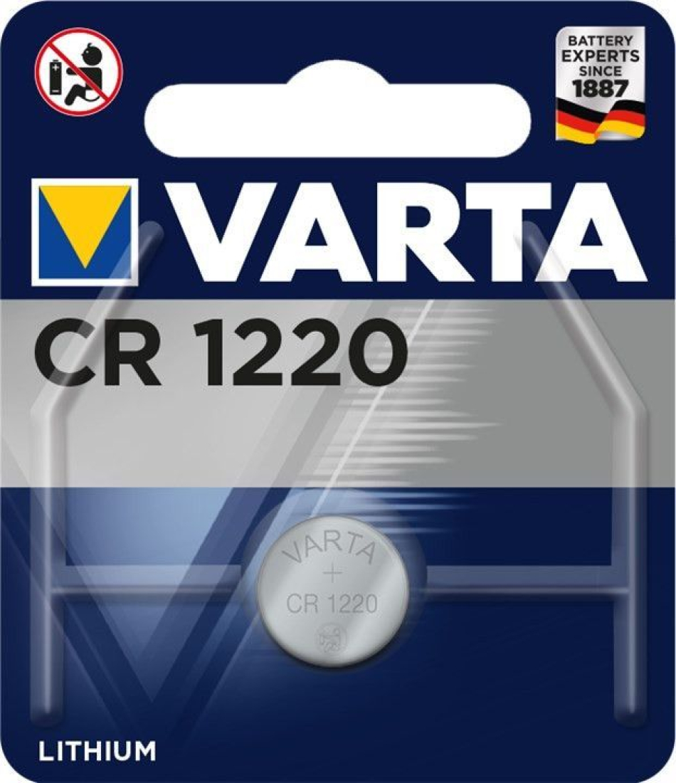 VARTA 6220 Varta Lithium Knopfzelle CR1220 3V 35mAh 6220 H306 VARTA 6220 Varta Lithium Knopfzelle CR1220 3V 35mAh 6220 H306