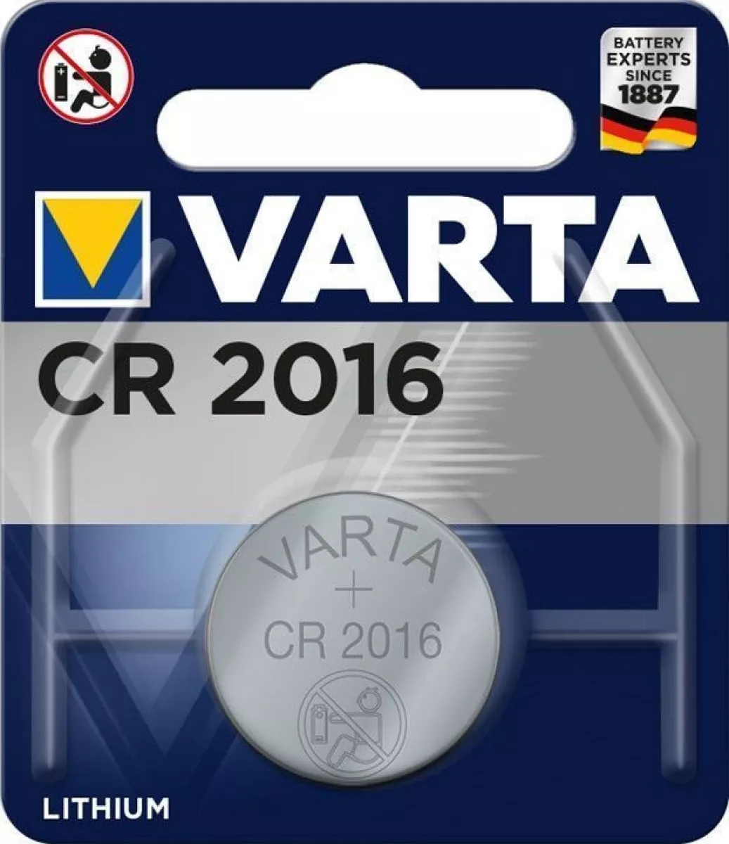 VARTA 6016 Varta Lithium Knopfzelle CR2016 3V 90mAh 6016 H309
