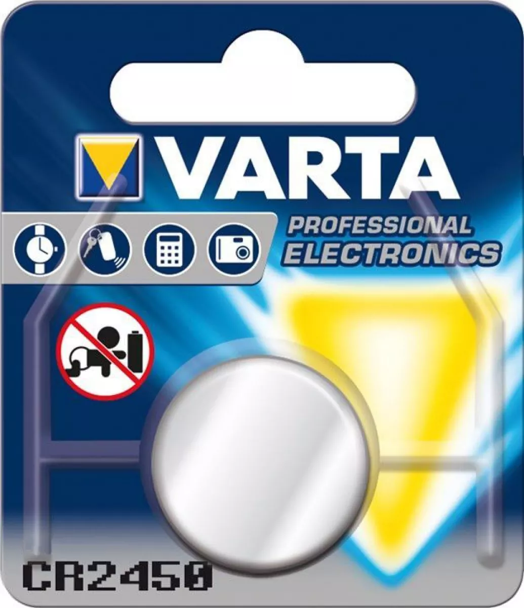 VARTA 6450 Varta Lithium Knopfzelle CR2450 3V 560mAh 6450 H312
