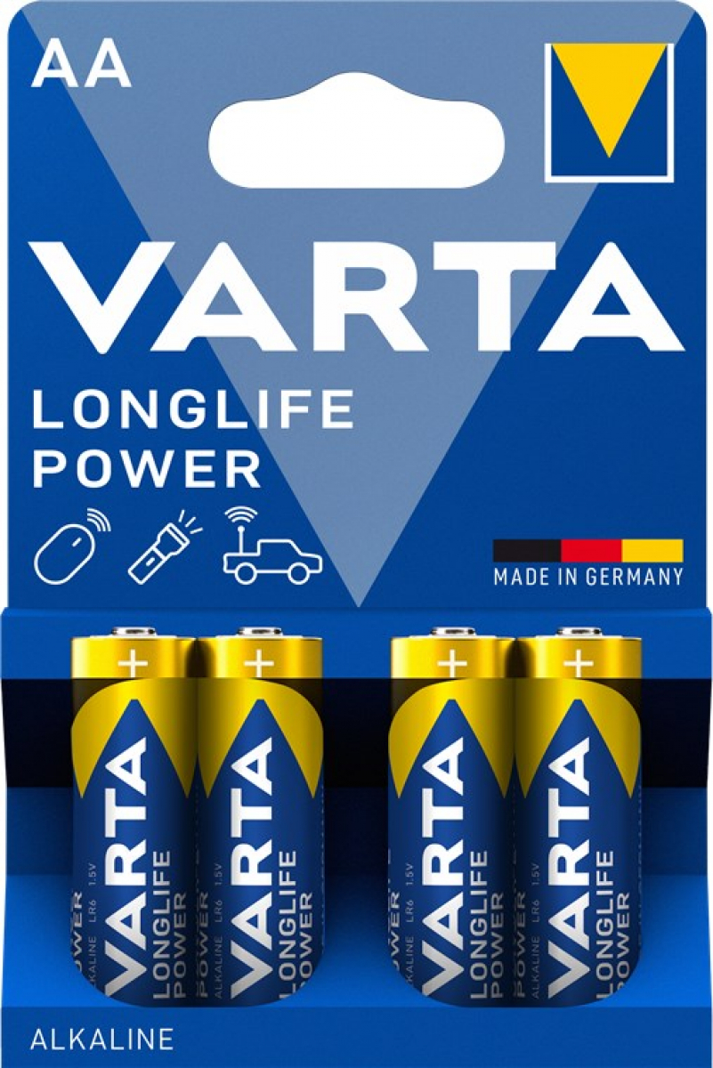 VARTA 4906 Varta Alkaline High Energy MIGNON AA LR6 4ér Pack 4906 H152