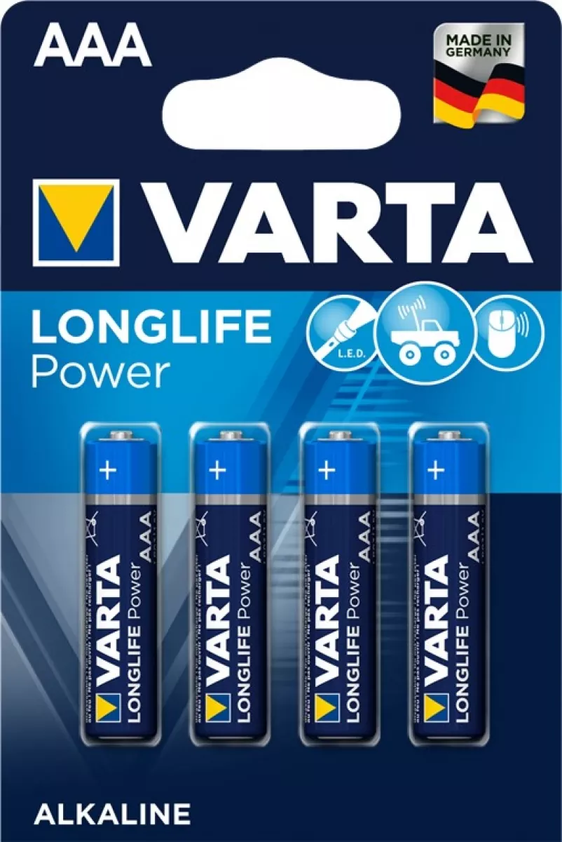 VARTA 4903 Varta Alkaline High Energy MICRO AAA LR03 4ér Pack 4903 H151