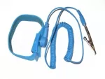 Antistatik Armband Erdungsarmband inkl Spiralkabel blau
