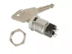 Schlüsselschalter 4-polig Ein / Aus Einbau 19mm max 230V 2A KS3 Velleman