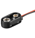 WT BS 11996 Batterieclip für 9-V Blöcke I-Form Plastikgehäuse mit Schutzkrag EZ048