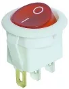 VS 323-026 Wippschalter RUND weiß & rot beleuchteter Wippe 230V~ EIN / ET152 