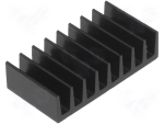 Kühlkörper Aluminium schwarz 10 x 19 x 4,8mm 35K/W