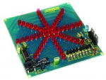 LED Stern Lauflicht mit 57 roten LEDs 5V DC Smart Kit Bausatz B1153