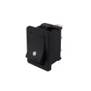 SiTr 202092 Wippschalter TASTER 2 polig EIN / AUS schwarze Wippe mit Punkt ET027