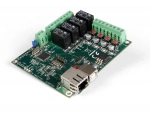 Ethernet Netzwerk Relaiskarte 4-Kanal inkl 4 Digital & 1 Analog Eingang VM204 Velleman